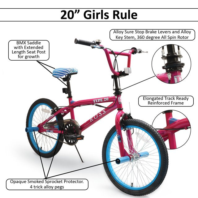 Ross Bicycles - 20 In. Apollo Girls BMX Bicycle