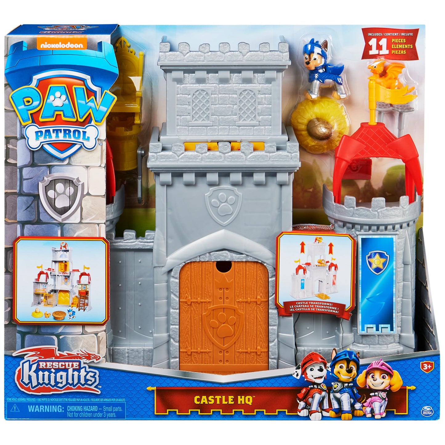 Paw Patrol Rescue Knights Castle HQ Transforming Playset