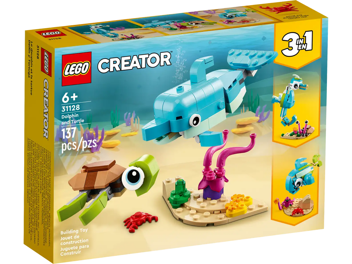 Lego Creator 3in1 Dolphin and Turtle.