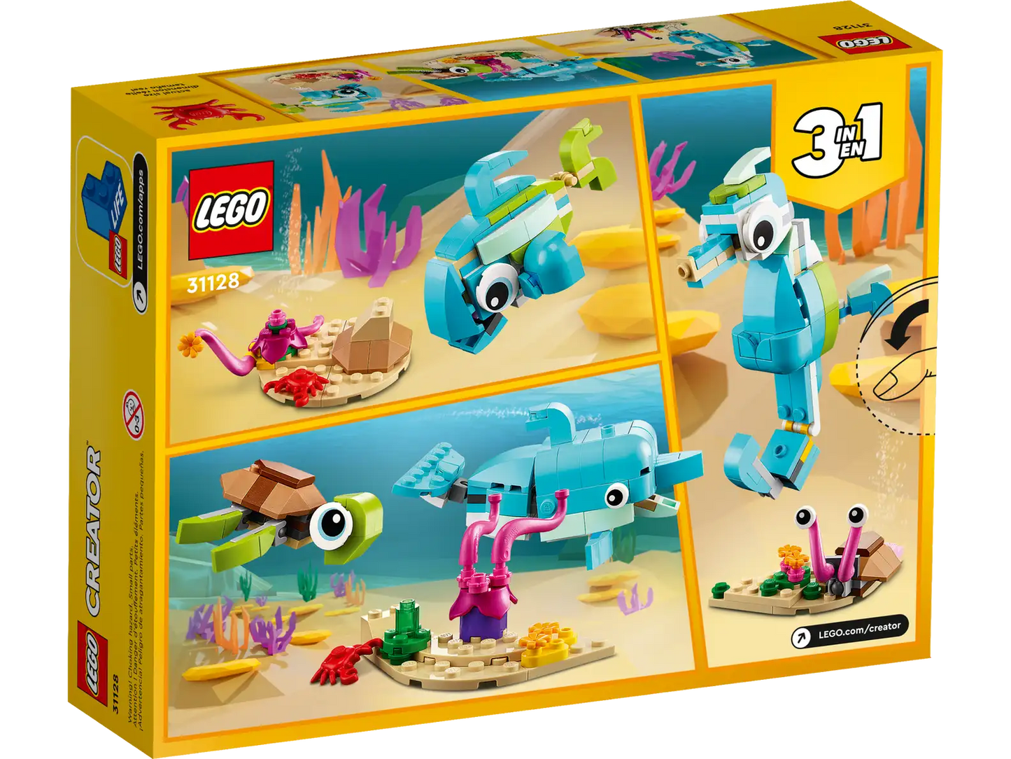Lego Creator 3in1 Dolphin and Turtle.