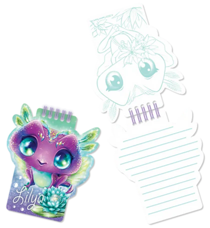 Nebulous Stars 2-in-1 Fuzzy Notebook - Lilya