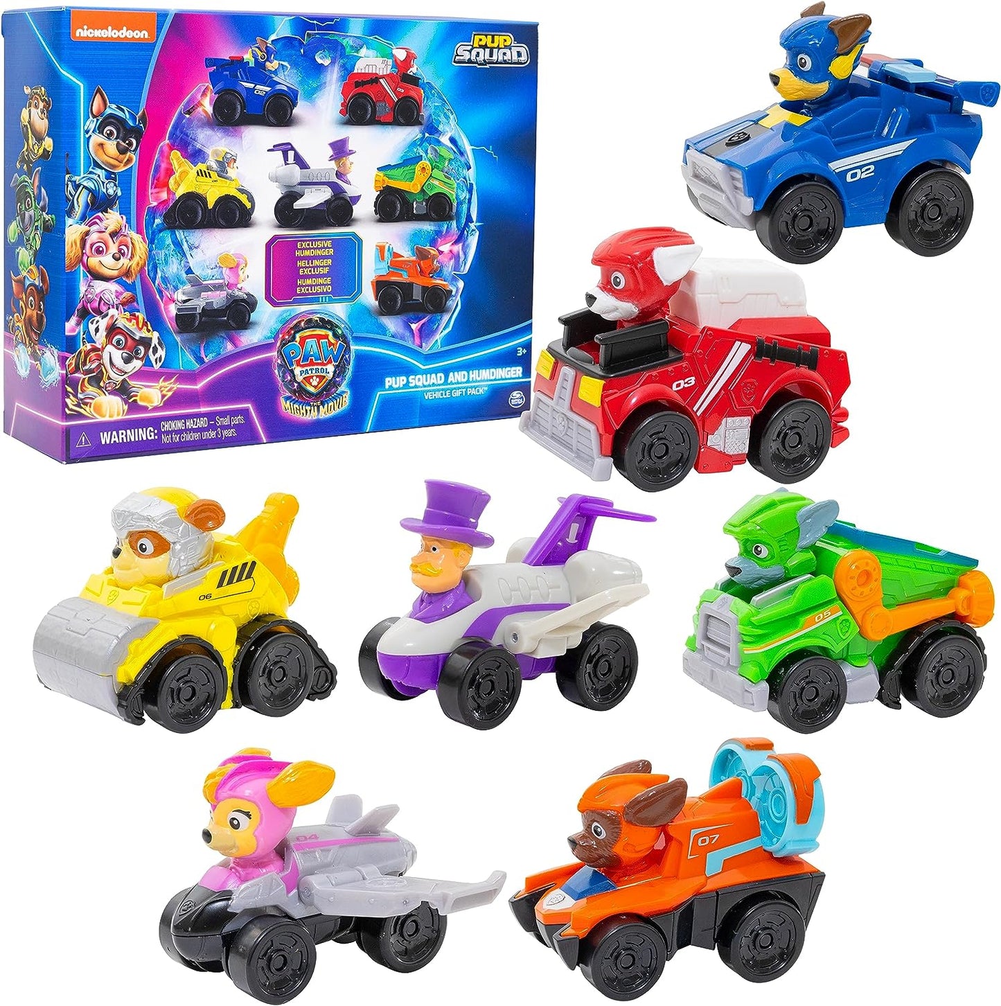 Paw Patrol The Mighty Movie Toy Vehicle Set