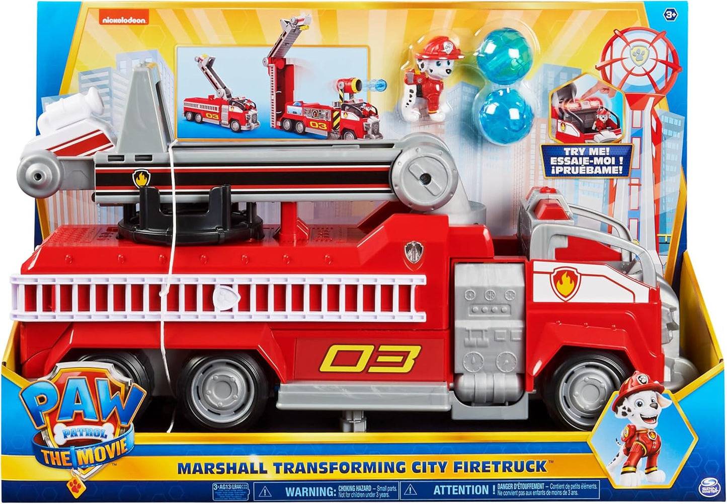 Paw Patrol, Marshall’s Transforming Movie City Fire Truck