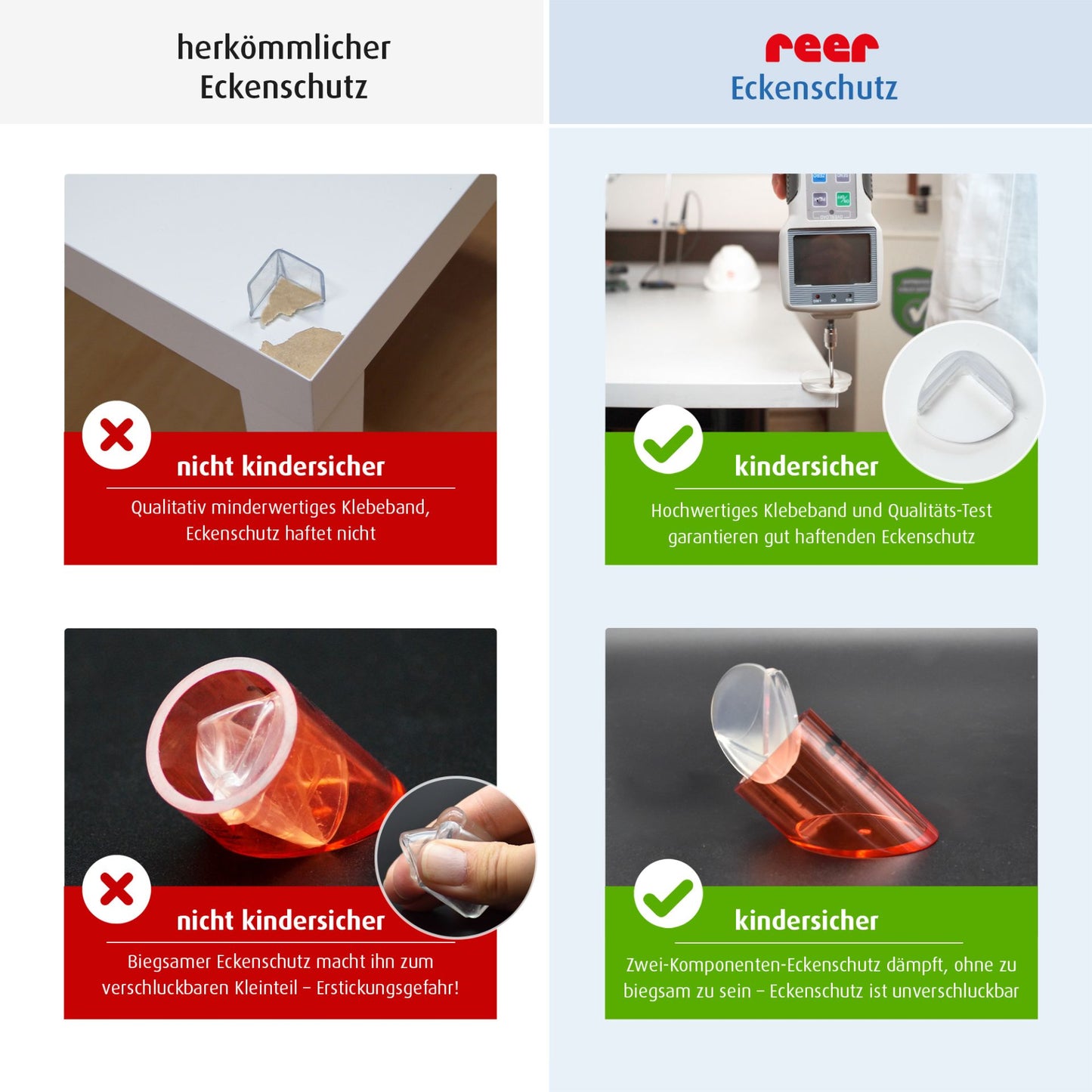 4 pieces corner protector, transparent reer