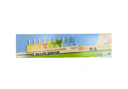 Wooden Counting Shape Sorter