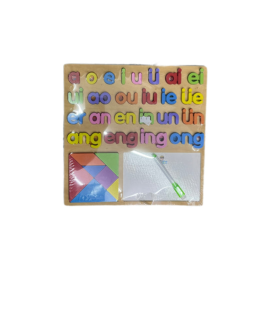 Wooden Letters with small white board