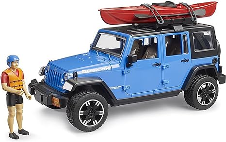 Bruder 02529 Jeep Wrangler Rubicon w/ Kayak and Kayaker 18.10.10