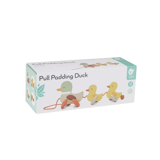 Classic World Wooden Pull Padding Duck