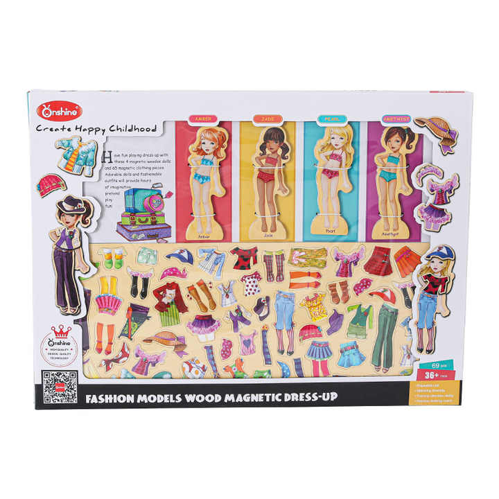 Onshine Fashion Models Wood Magnetic Dress Up