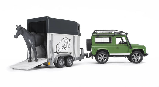 Bruder 02592 Land Rover Defender w/ Horse Trailer and Horse 26.10.10