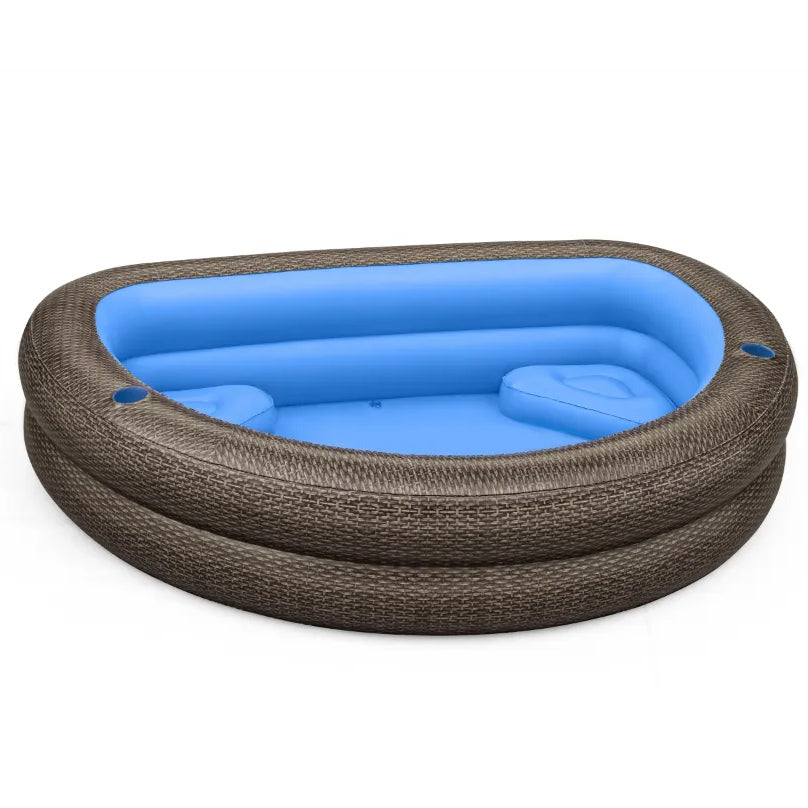 Bestway TruPrint Wicker Family Pool 231x178x53cm