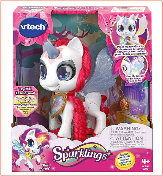VTech - Sparklings - Licorne Stella – Jouet Licorne Magique, Licorne Lumineuse